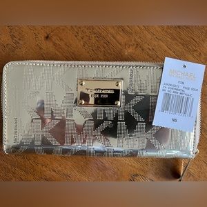 Michael Kors Pale Gold Continental Wallet